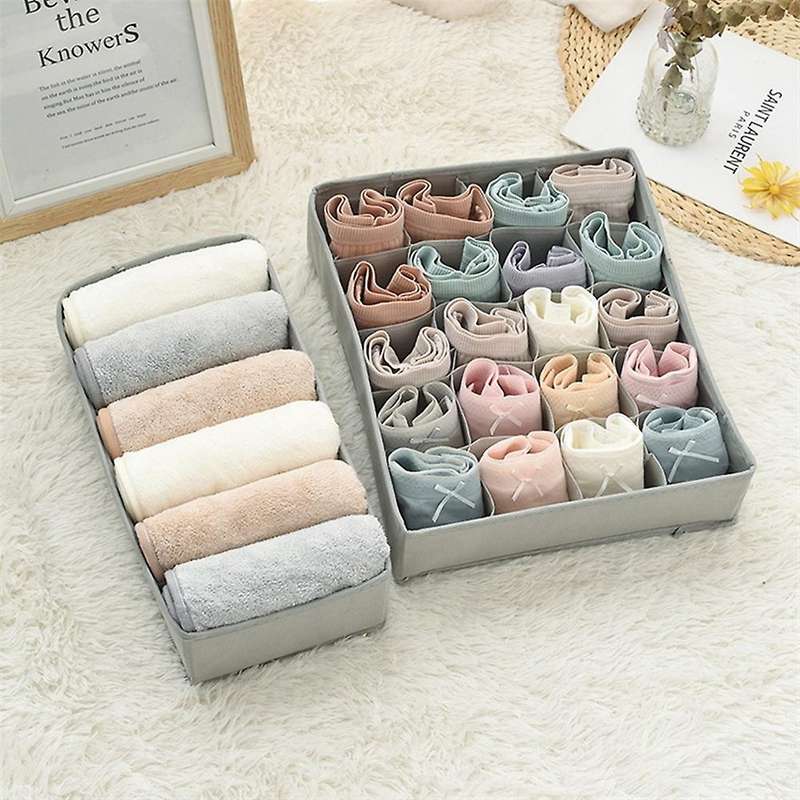 Drawer Underwear Organizer Divider Fabric Foldable Dresser Storage
