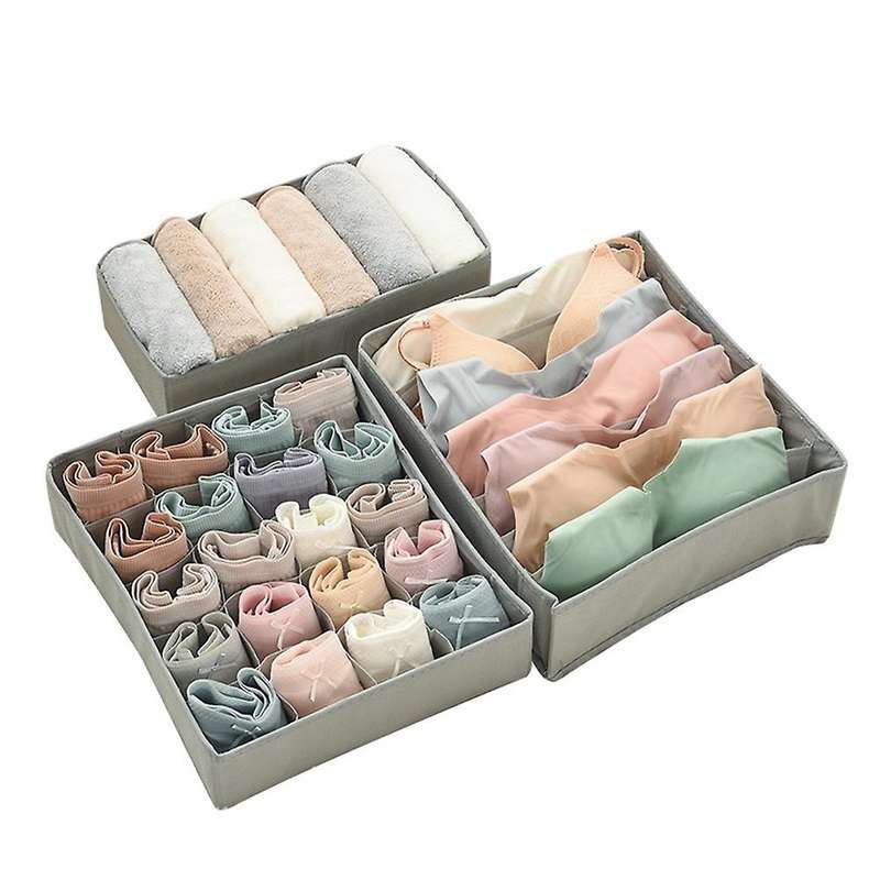 Drawer Underwear Organizer Divider Fabric Foldable Dresser Storage