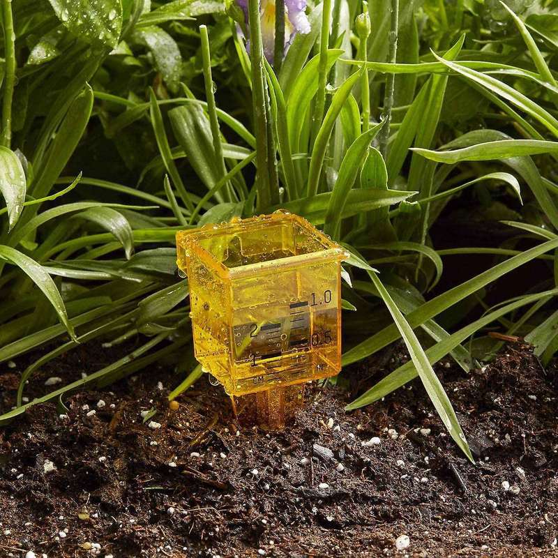 10 Pcs 1.5 Inch Rain Gauge, Sprinkler Gauge, Wide Mouth, Yellow