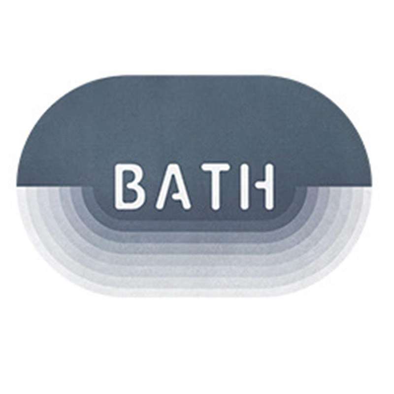 Super Absorbent Bath Mat Quick Dry Bathroom Carpet Floor, Blue