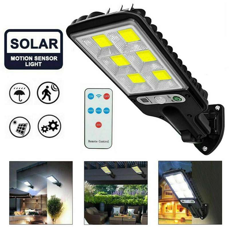 Led Solar Wall Light Pir Motion Sensor Outdoor Garden Security Street