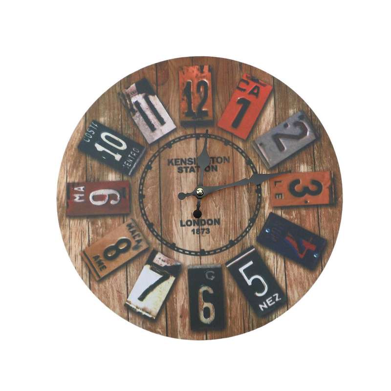 Wood European Old Time Classic Retro Wall Clock Fashion Decoration