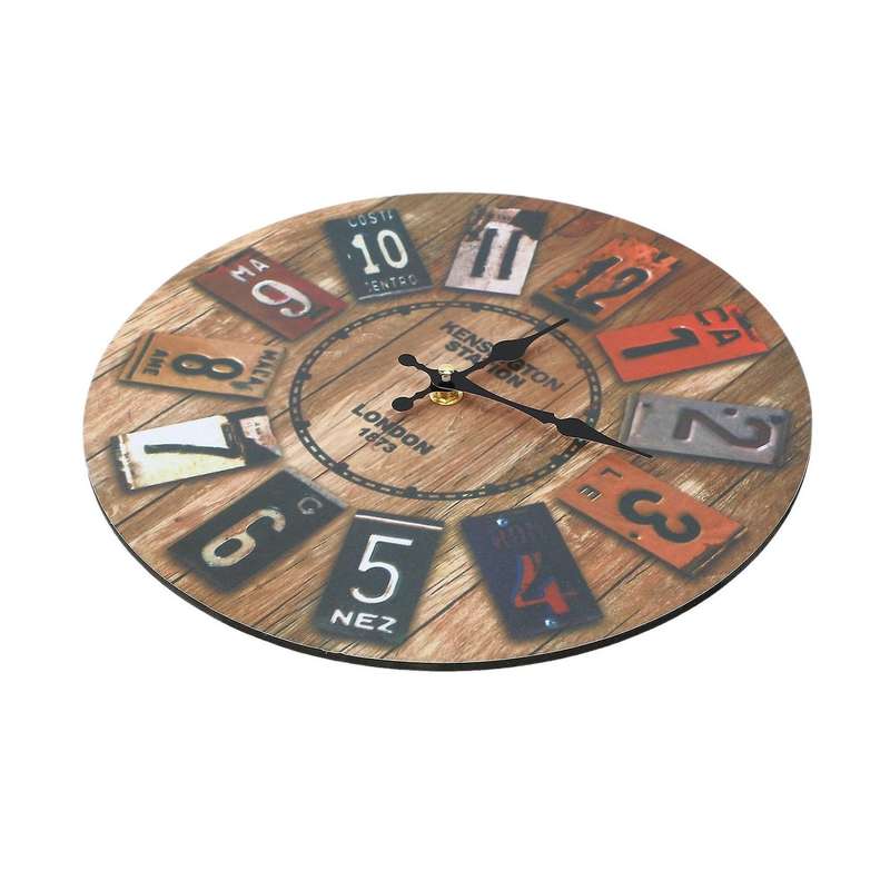 Wood European Old Time Classic Retro Wall Clock Fashion Decoration