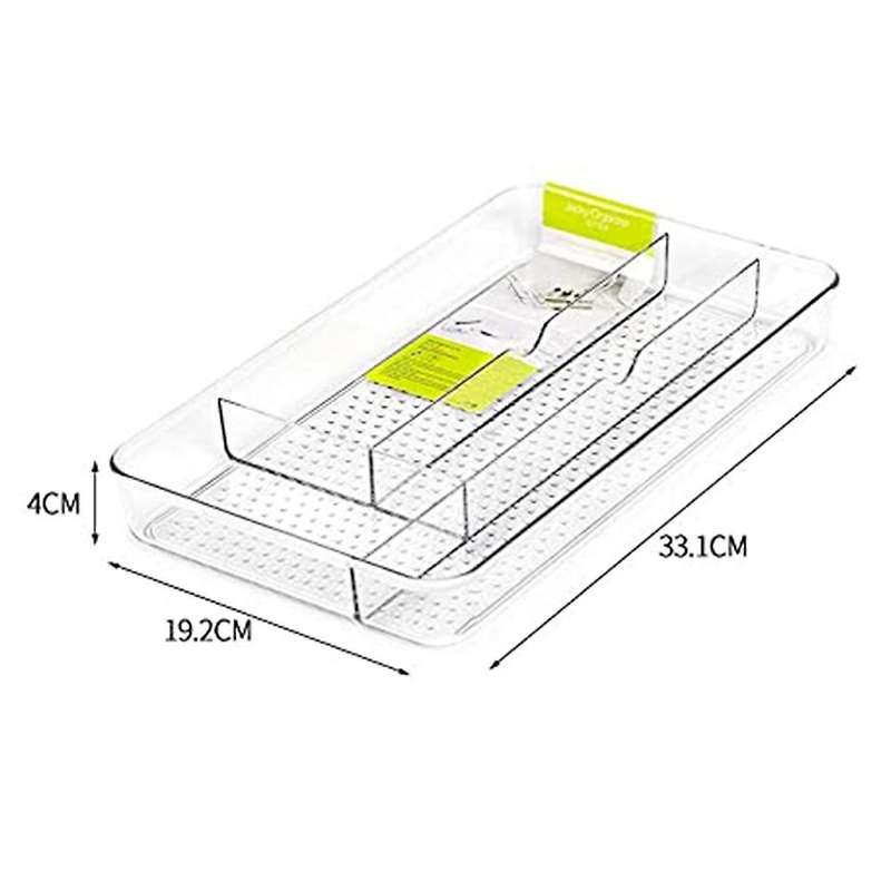 Desktop Clear Plastic Cosmetic Storage Box for Makeup, Bathroom