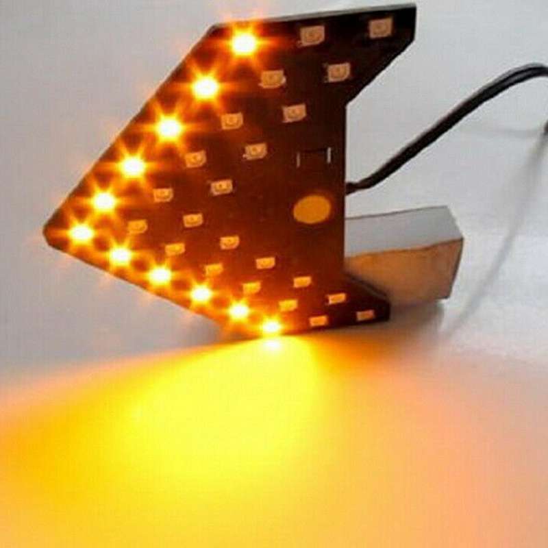 4pcs Amber Yellow 33-smd Sequential Led Arrows for Turn Signal Lights