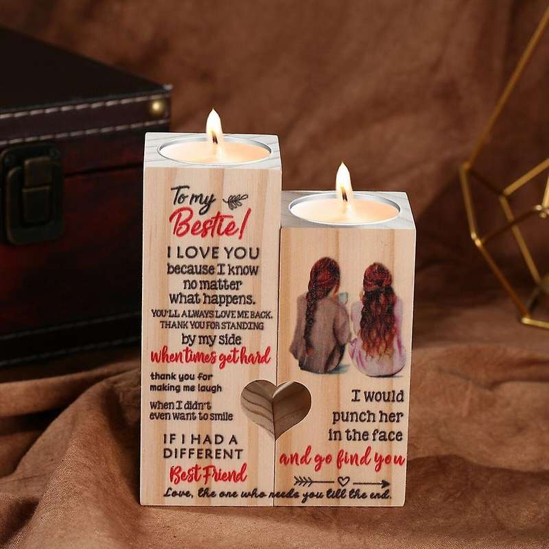 Candle Holder Tea Light Colorful for Friend Christmas Decor B