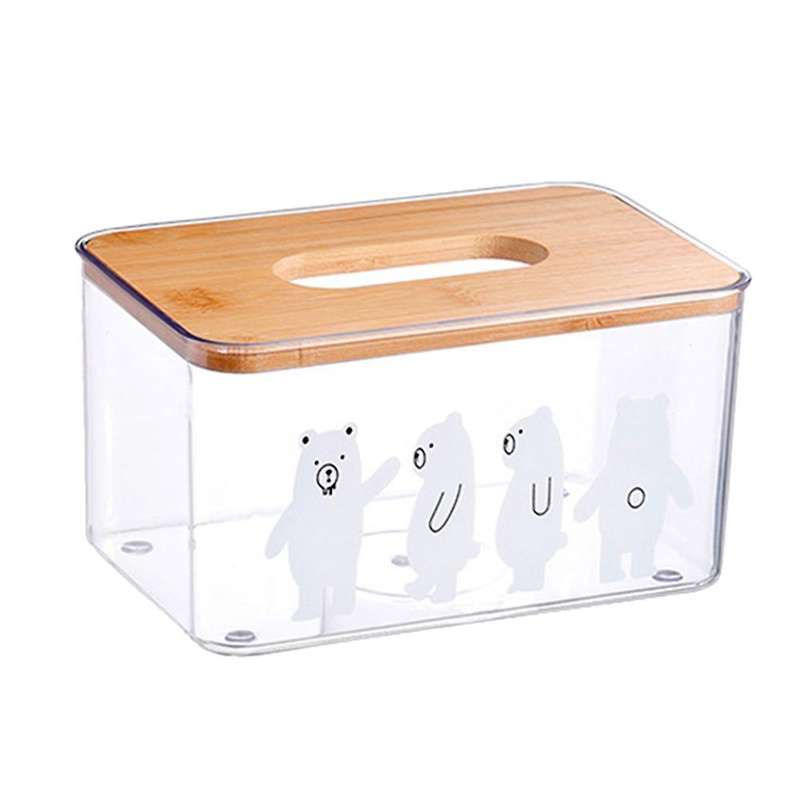 Minimalist Polar Bear Tissue Box Korea Ins Home Dining Table Decor M