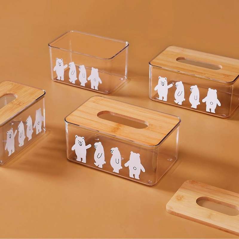 Minimalist Polar Bear Tissue Box Korea Ins Home Dining Table Decor M