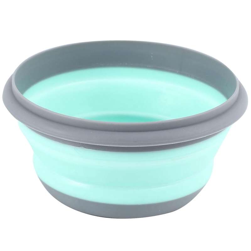 3pcs/set Bowl Sets Silicone Folding Lunch Box Folding with Lid Blue
