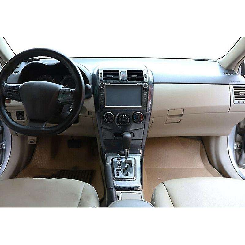 Car Carbon Fiber Style Console Air Vent Cover Trim Fit for Toyota
