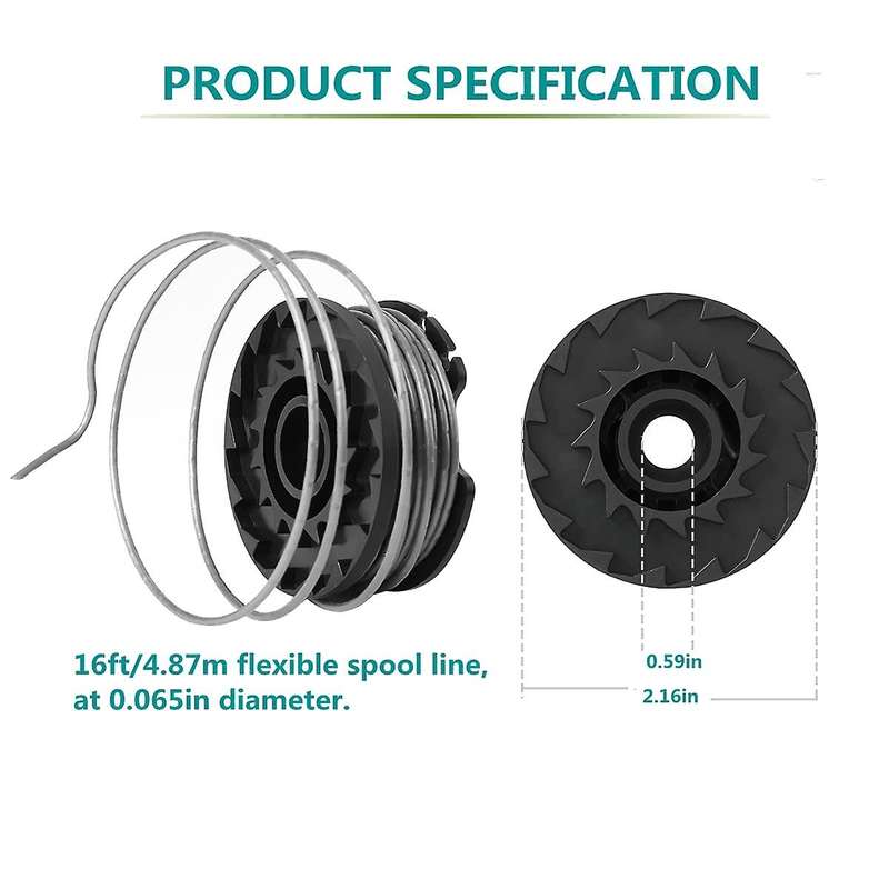 Strimmer Spool Replacement for Bosch, 8pcs String Trimmer Spool