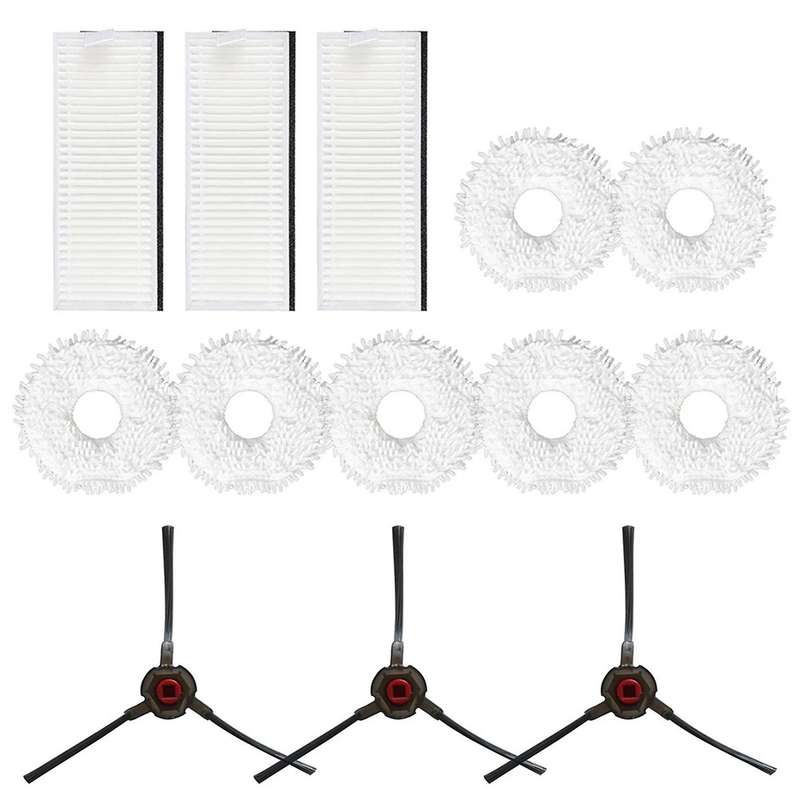 13pcs/set Filter Mop Cloth Side Brush for Yeedi Mop Cleaning Pad