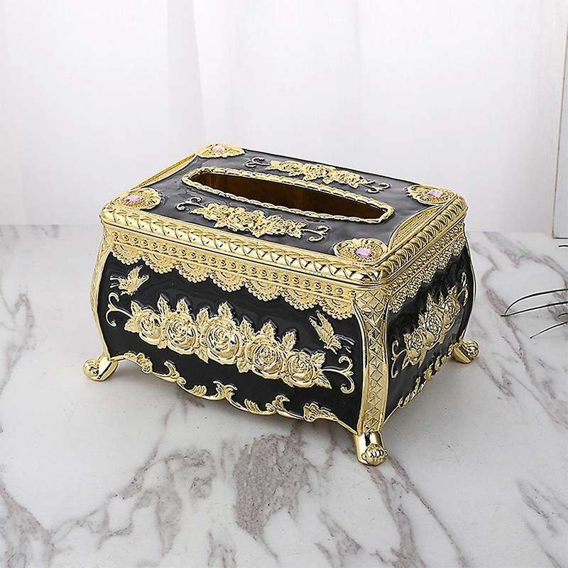Desk Acrylic Tissue Box Universal Paper Box Car Tissue Box(silver)