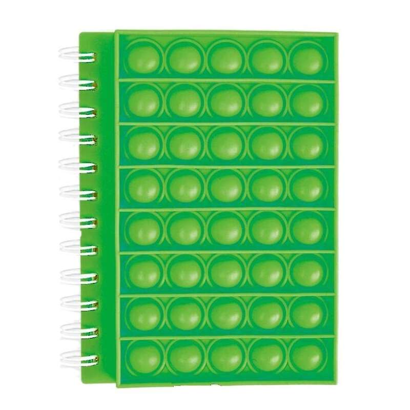 A5 Notebook Its Finger Bubble Silicone Cover for Kids (green)