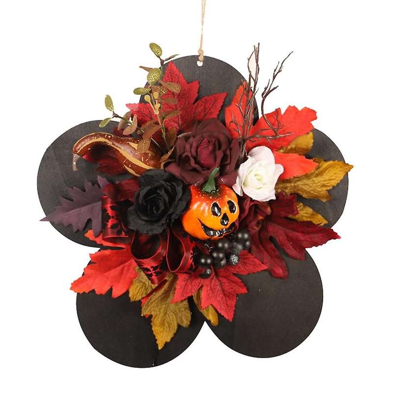 Halloween House Number Wall Hanging Wooden Board Decoration