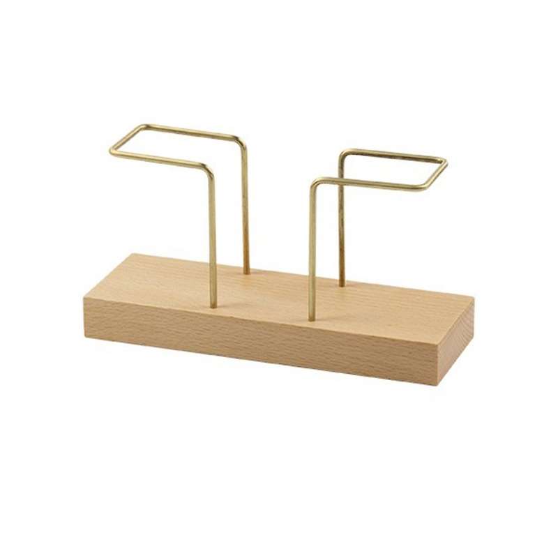 Solid Wood Tissue Holder Home for Table Kitchen Office Decoration A