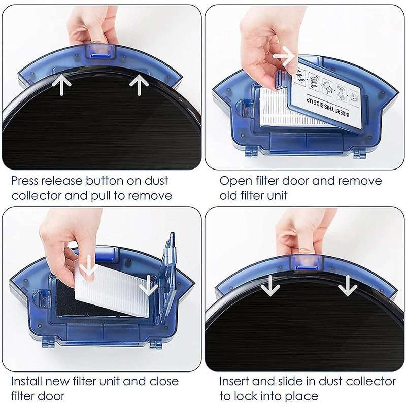 Main Brush Side Brush Filters Mop Cloths for Eufy 11s Robovac 30