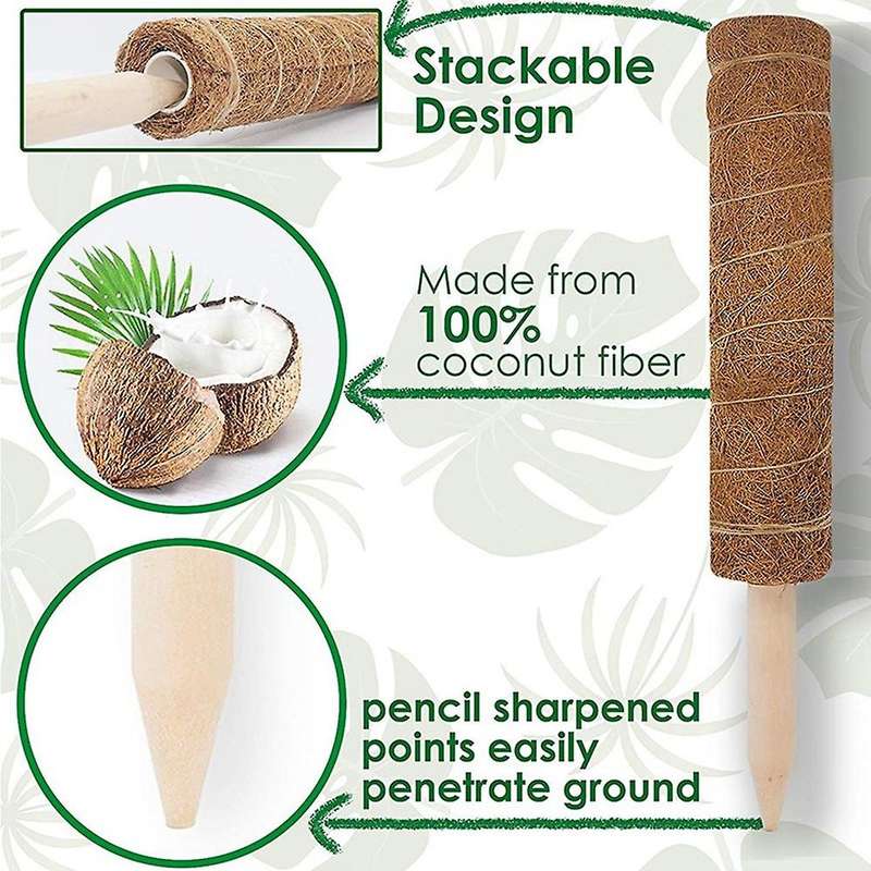 Moss Pole Plant Support.26.6 Inch Moss Sticks for Indoor Plants