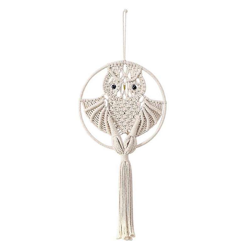 Hand-woven Owl Cotton Rope Wall Decoration Tapestry Decoration