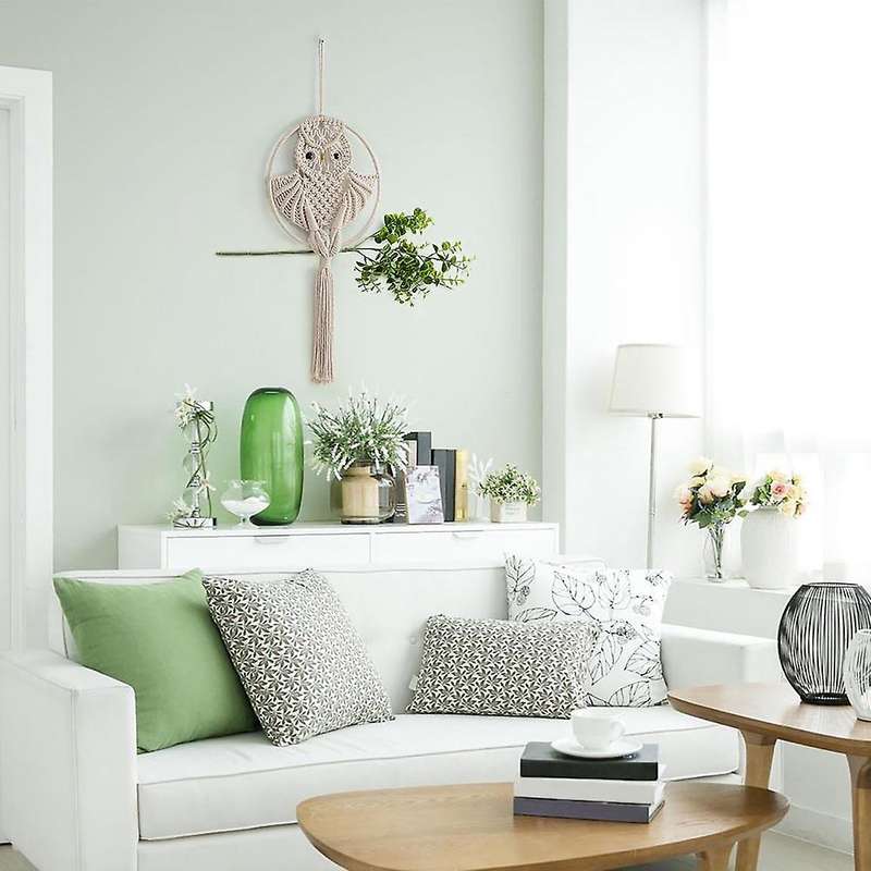 Hand-woven Owl Cotton Rope Wall Decoration Tapestry Decoration