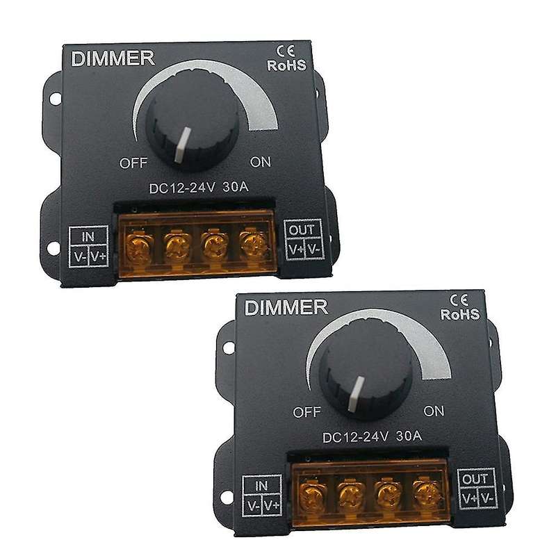 2pcs Dc 12v 24v Led Dimmer Switch 30a for Led Strip Light Lamp