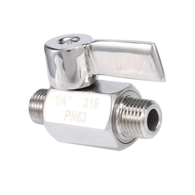 316 Stainless Ball Valve - 1/4 Inch Npt Thread Male Small Ball Valve
