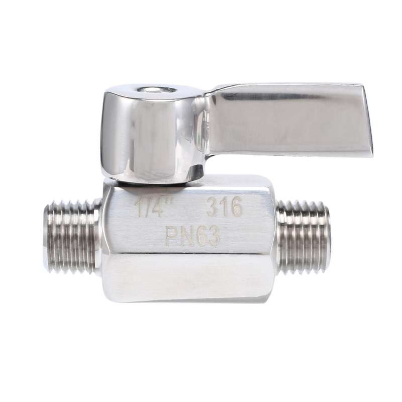 316 Stainless Ball Valve - 1/4 Inch Npt Thread Male Small Ball Valve