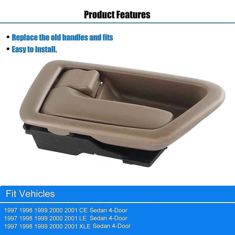 1 Pair Inside Interior Door Handles Replacements for Toyota Camry