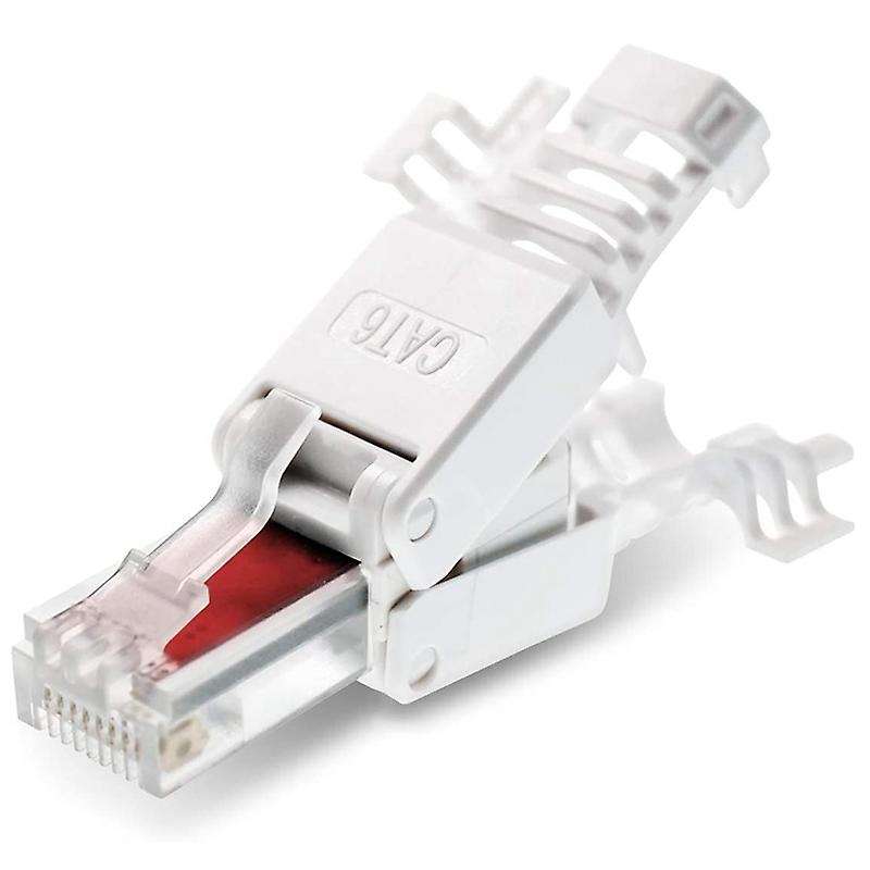 12 Pcs Network Plugs Tool-free Rj45 Cat6 Lan Utp Cable without Tools