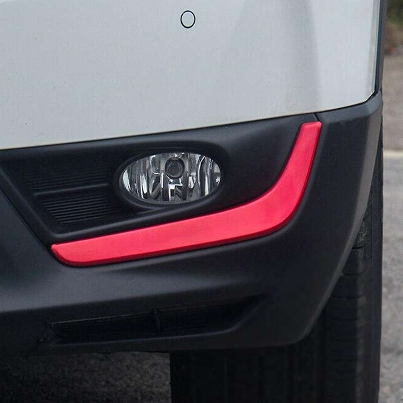 Red Front Fog Lamp Light Strip Trim for Honda Cr-v Crv 2017 2018 2019
