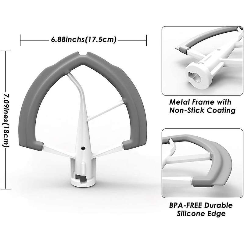 Flex Edge Beater Attachment for 6qt Bowl-lift Stand Mixer Accessories