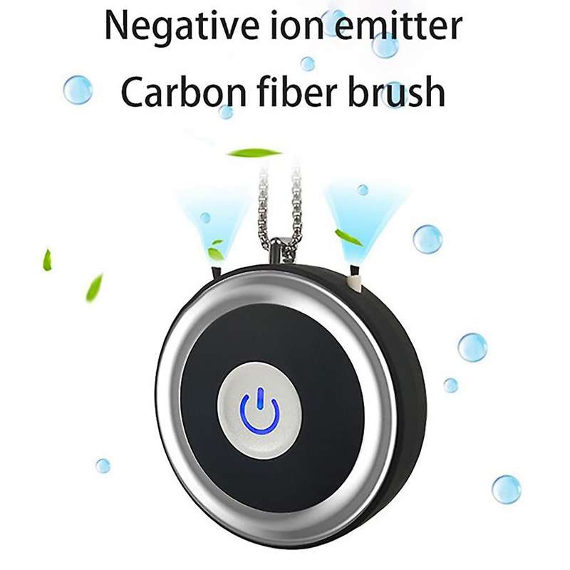 Negative Ion Mini Air Purifier 300mah Hanging Neck Air Purifier Pink