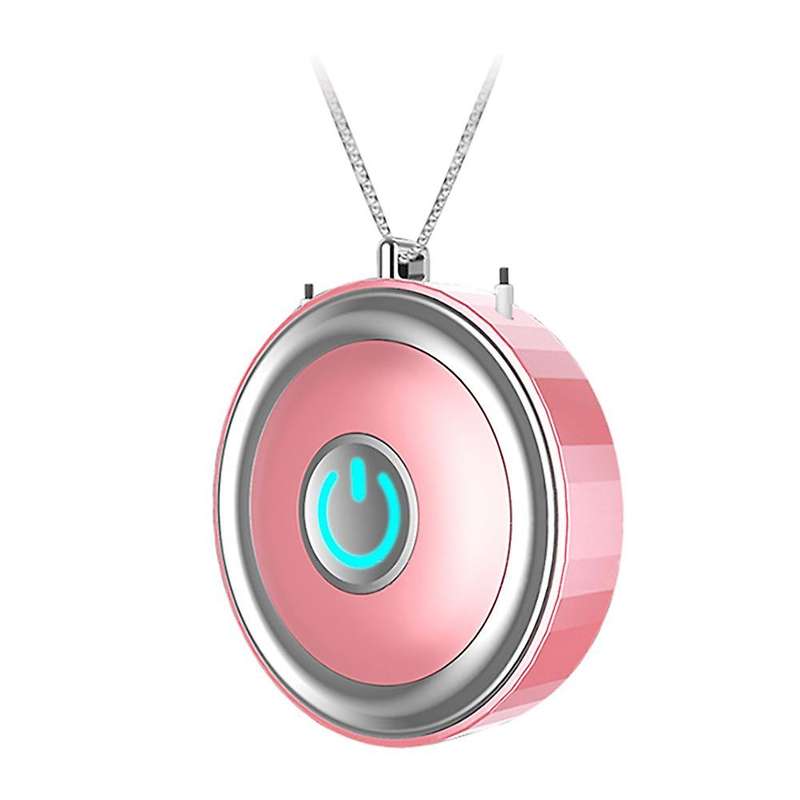 Negative Ion Mini Air Purifier 300mah Hanging Neck Air Purifier Pink