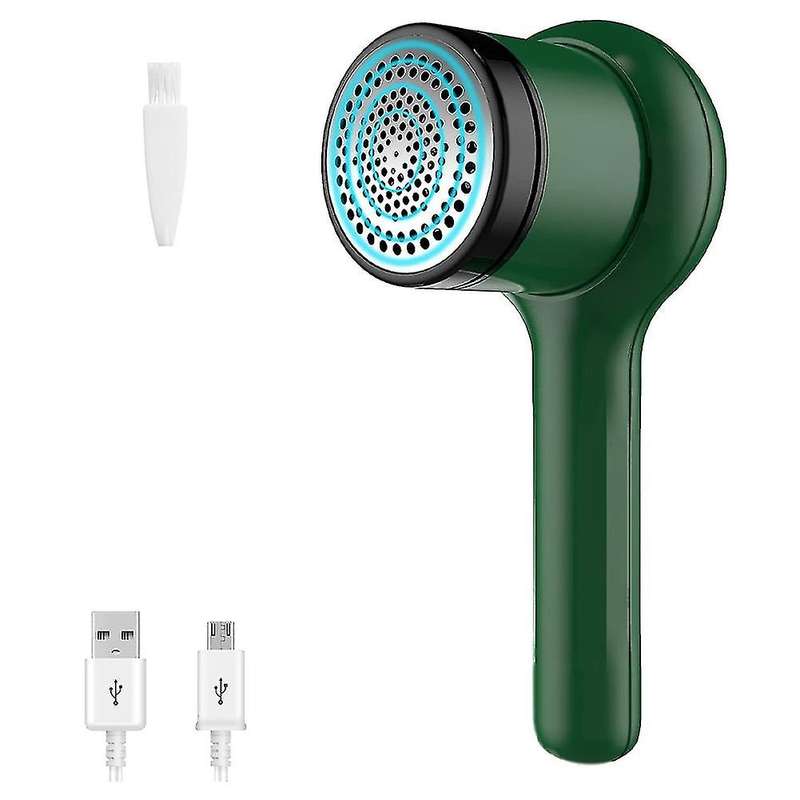 Fabric Lint Shaver, Fuzz Remover,1 Sets Of Blades, Brushes, Green