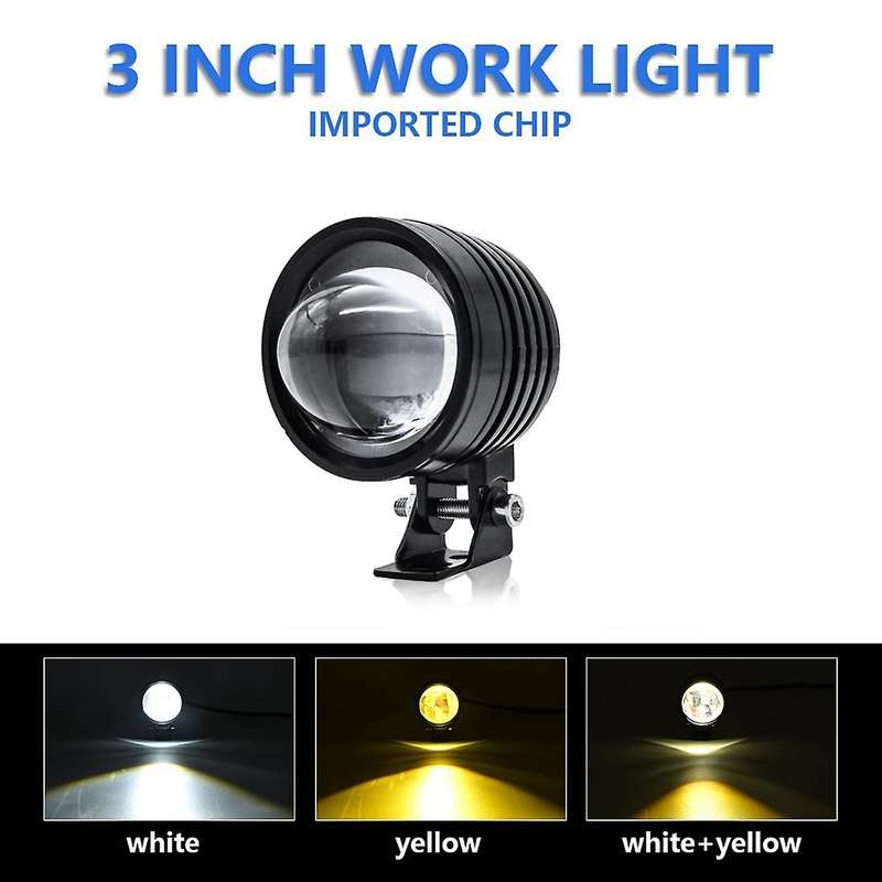3 Inch Motorcycle Headlight 30w 6000lm Fisheye Led Motorbike Light