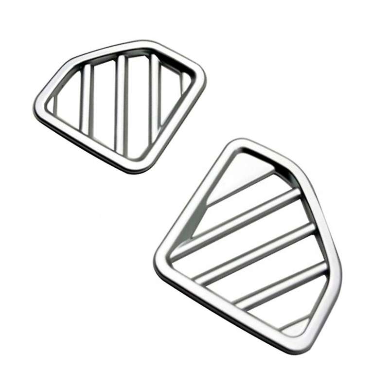 Silver Dashboard Side Air Vent Trim for Daihatsu Atrai Hijet 2022 Rhd