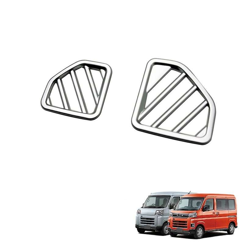 Silver Dashboard Side Air Vent Trim for Daihatsu Atrai Hijet 2022 Rhd
