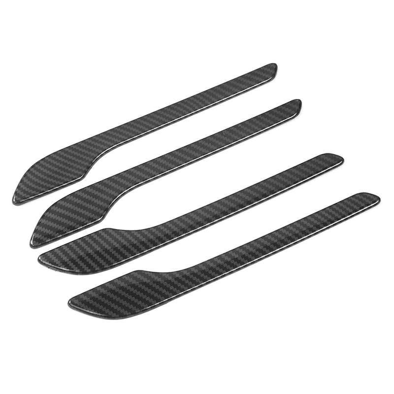 4pcs Car Door Handle Wrap Cover Sticker for Tesla Model 3 Model Y B