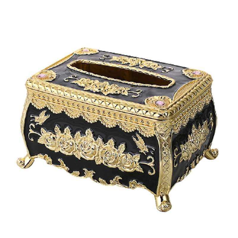 Desk Acrylic Tissue Box Universal Paper Box Car Tissue Box(black)
