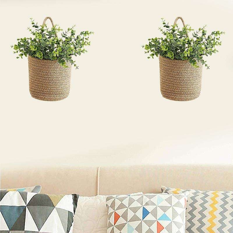 Rope Hanging Basket,wall Hanging Baskets Woven Storage Basket