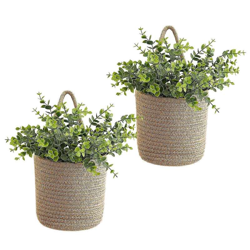 Rope Hanging Basket,wall Hanging Baskets Woven Storage Basket