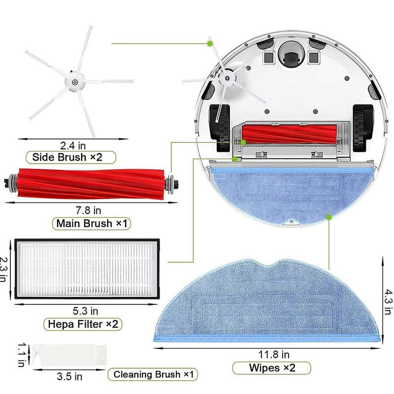 Replacement Accessories for Xiaomi Roborock S7 T7 T7s T7plus T7splus