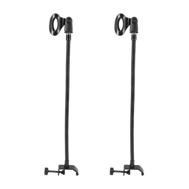 Flexible Gooseneck Microphone Stand with Desk Clamp for Radio