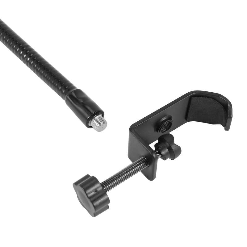 Flexible Gooseneck Microphone Stand with Desk Clamp for Radio