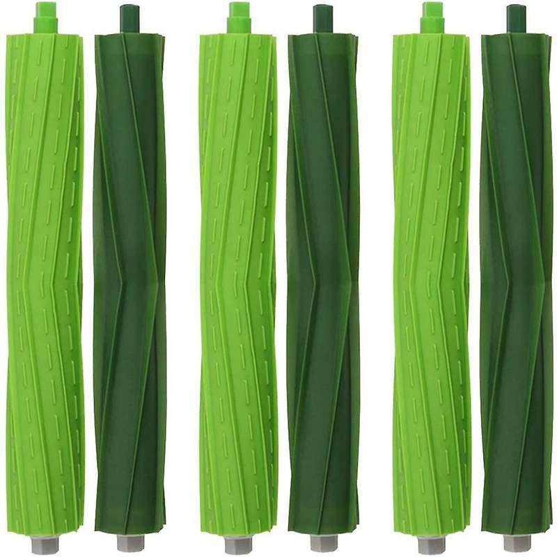 3 Set Multi-surface Rubber Brush Rollers for Irobot Roomba I&e Series