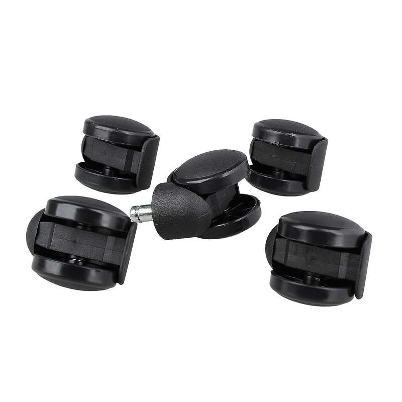 5 X Replacement Office Computer Chair Stem Swivel Castors Casters Wheels Black