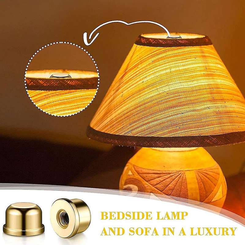 12pcs Lamp Finials 1/4-27 Thread Topper 1/2 Inch Caps Tapped Knob