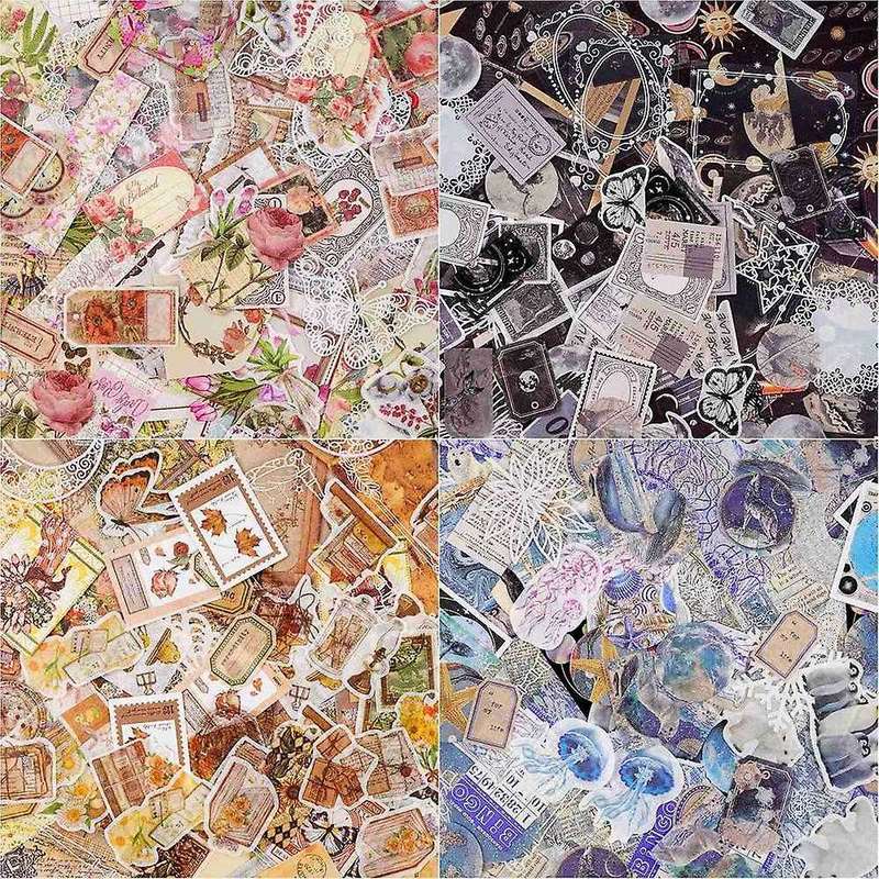 400pcs Journaling Stickers Diy Paper Decals for Art Craft Journaling