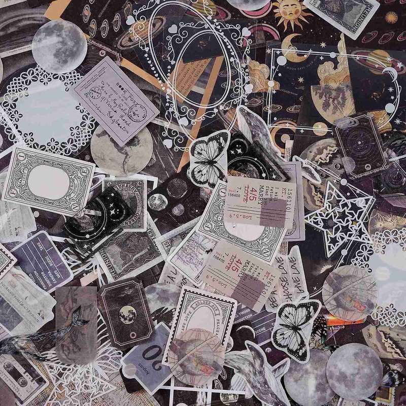 400pcs Journaling Stickers Diy Paper Decals for Art Craft Journaling