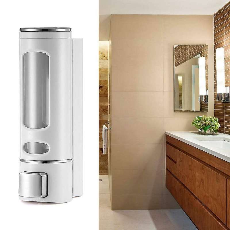 Dispenser Wall Mount, Manual Hand Shampoo Shower Gel Dispenser